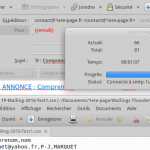 Mailing avec Thunderbird logo
